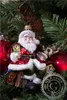 Weihnachtsfigur  Weihnachtsmann mit Uhr Produktbild-Vorschau 4