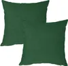 Kissenbezug 2er Set dunkelgrün 40x40 cm Struktur Produktbild-Vorschau 1