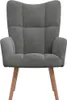 vidaXL Relax kreslo Dark Grey Velvet Náhľad obrázku produktu 2