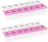 2x WELLGRO® Tablettenbox für 7 Tage - je 2 Fächer pro Tag, Produktbild-Vorschau 3