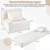 Divano letto COSTWAY, poltrona trasformabile 3 in 1 con 2 Anteprima dell’immagine prodotto 3