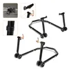 Peviasot Motorrad Montageständer Set vorne hinten Schwarz Produktbild-Vorschau 7