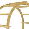 vidaXL Ružový oblúk s mriežkou 141x97x243 cm z masívneho Náhľad obrázku produktu 5