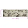 vidaXL Kuchynský koberec umývateľný kávovo šedý 45x150 cm Náhľad obrázku produktu 4