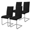 ML-Design 4er Set Esszimmerstuhl mit Rückenlehne, Schwarz, Produktbild-Vorschau 8