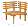 vidaXL Canapé d'angle de jardin avec coussins en bois Voir les images du produit 12