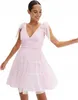 Bonprix donna abito rosa con fiocchi taglia: 36/38 Anteprima dell’immagine prodotto 1
