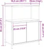 vidaXL Badschrank mit Regalen Schwarz Eichen-Optik Produktbild-Vorschau 8