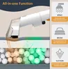 Diagram showing the three functions of a cleaning device: spraying, brushing, and suctioning. Náhled obrázku produktu
