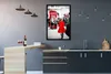 MuchoWow® Gerahmtes Poster Schwarz-Weiß-Foto einer Frau, Produktbild-Vorschau 2