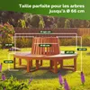 Casaria® Panchina da Giardino Resistente in Legno di Anteprima dell’immagine prodotto 4