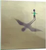 Bilder auf glas - Einteilig - Kind Symbol Vogel - 70x70cm - Produktbild-Vorschau 1