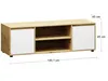 A product shot of a TV stand with dimensions indicated. Náhled obrázku produktu