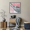 Gerahmtes Poster - Schwarzer Rahmen - Rosa Grau Farbe - Produktbild-Vorschau 7