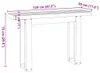 vidaXL Konzolový stolek NOAIN s nohami ve tvaru U 120x30x75 Náhled obrázku produktu 7