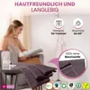 2er Set Saunatücher Plain bordeaux-rot 90x200 : Produktbild-Vorschau 6