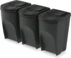 Sada odpadkových košů SORTIBOX, 3x35l Náhled obrázku produktu 7