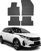 Tapis de Sol pour Peugeot 3008 2016-2024 Caoutchouc Noir Voir les images du produit 1