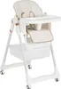 A white high chair with rose gold accents is shown against a white background. Náhled obrázku produktu