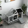 Klatka dla królików miniaturowych PawHut, klatka dla małych Podgląd zdjęcia produktu 9