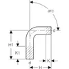 Geberit 30091 Mapress Edelstahl Passbogen 90Gr Produktbild-Vorschau 2