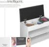 Banc à chaussures JASMINA avec coussin d'assise Voir les images du produit 3