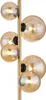 A close-up of a modern floor lamp with multiple glass globes. Produktbild-Vorschau