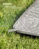 A close-up of a picnic blanket secured to the grass with a stake. Produktbild-Vorschau