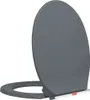 vidaXL Toilettensitz mit Absenkautomatik Quick-Release Grau Produktbild-Vorschau 2
