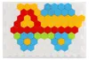 Chapeau mosaïque 2,5cm plastique lisse 127pcs en boîte Voir les images du produit 2