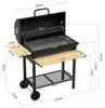 Zilan Holzkohlegrill mit Deckel und Thermometer, Große Produktbild-Vorschau 9