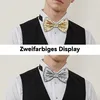 Herren Glitzer Fliege 10er Set – Verstellbare Glanzfliegen Produktbild-Vorschau 6