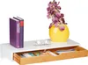 Relaxdays Wandregal mit Schublade, HxBxT: 8 x 60 x 24 cm, Produktbild-Vorschau 1