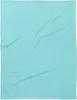 A flat lay of a turquoise blanket with soft folds and wrinkles. Produktbild-Vorschau