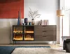 Kommode Sideboard LUMI 181 cm Eiche Dunin 2 Türen links 3 Produktbild-Vorschau 2