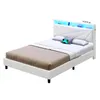 AODEMOKO Bett 140 X 200cm mit LED Beleuchtung, Polsterbett Produktbild-Vorschau 1