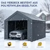 Vigevee Garagenzelt 3x4 m, Carport mit Seitenwaenden, PE Produktbild-Vorschau 4