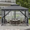 ABCCANOPY Pavillon 2.5x2.5m Wasserdicht Stabil Winterfest Produktbild-Vorschau 2