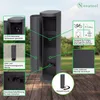 Novatool 1x Steckdosenturm 2-fach außen Anthrazit rund mit Produktbild-Vorschau 3