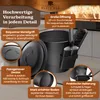 BLACK OAK Ascheeimer LANIN 8L – schwarz mit Deckel, hellem Produktbild-Vorschau 5