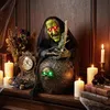 HOMCOM Geanimeerde Halloween-heks voor op tafel, 47 cm, met Productafbeelding-voorbeeld 2