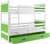 Kinderhochbett mit Stauraum ohne Matratze 80x190 FERGUS – Produktbild-Vorschau 2