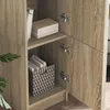 vidaXL Buffet haut Chêne Sonoma 31,5 x 32 x 122,5 cm Voir les images du produit 4