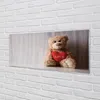 Glasbilder 125x50 Wandkunst Herz Teddybär Produktbild-Vorschau 2