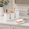 INONEFT Bad-Accessoires-Set 5-teilig, Seifenspender, Produktbild-Vorschau 1