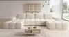 Moebelfest Sienna Ecksofa U-Form Couch Creme Webstoff Produktbild-Vorschau 3