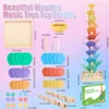 Montessori Musik-Kugelbahn aus Holz – bunter Baum mit 49 Produktbild-Vorschau 2