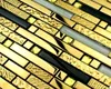 Piastrella d'oro, mosaico di vetro dorato "GOLD CRYSTAL 4", Anteprima dell’immagine prodotto 2