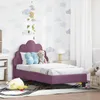 vidaXL Sommier de lit d'enfant avec tête de lit Lila 70 x Voir les images du produit 2
