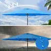 Sonnenschirm 3,5m rund blau Garten Balkon knickbar mit Produktbild-Vorschau 9